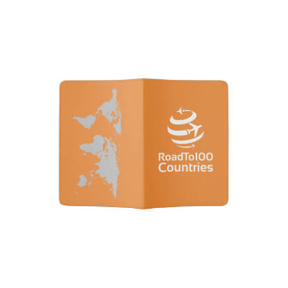 Road To 100 Countries -Orange Passport Holder