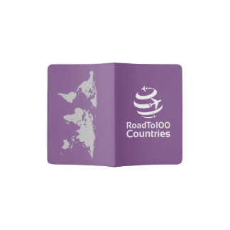 Road To 100 Countries - Purple Passport Holder