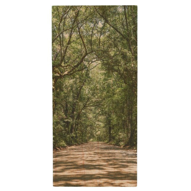 Road To Angel Oak Wood Flash Drive (Front Vertical)