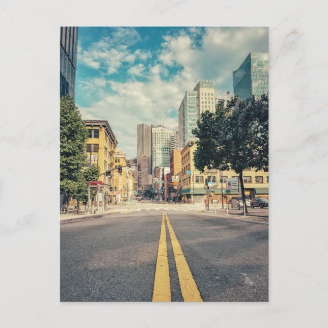 Road to Downtown San Francisco Postcard (Front)