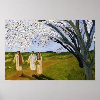 Road To Emmaus Poster by AnchorOfTheSoulArt at Zazzle