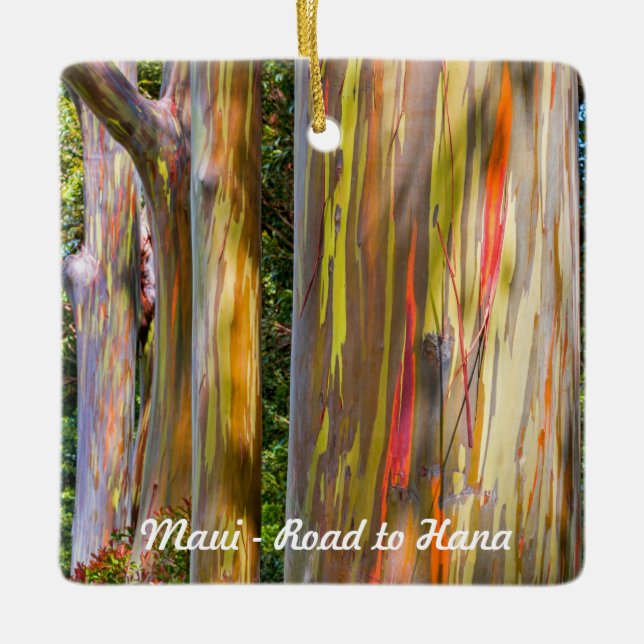Road to Hana, Maui Ceramic Ornament (Front)