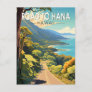 Road to Hana Maui Hawaii Travel Art Vintage Postcard