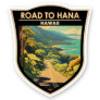 Road to Hana Maui Hawaii Travel Art Vintage Sticker