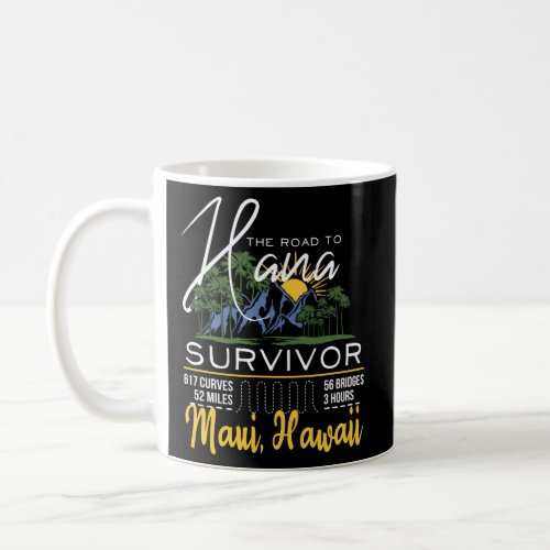 Road To Hana Survivor Curvy Palm Maui Hawaii Coffee Mug
