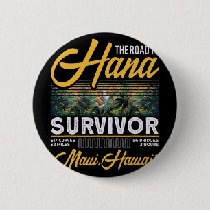 Road To Hana Survivor Curvy Palm Maui Hawaii Hawai Button