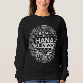 Road To Hana Survivor Curvy Palm Maui Hawaii Sweatshirt
