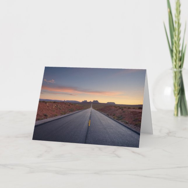 Road to Monument Valley Tribal Park Card (Front)