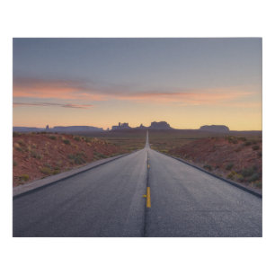 Road to Monument Valley Tribal Park Faux Canvas Print