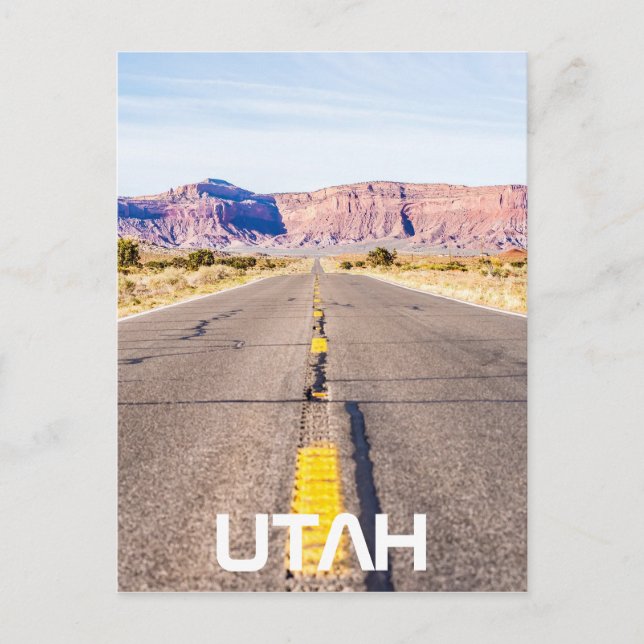 Road to monument valley utah postcard (Front)