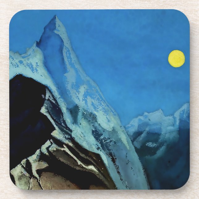 “Road to Nara” by Nicholas Roerich Beverage Coaster (Front)
