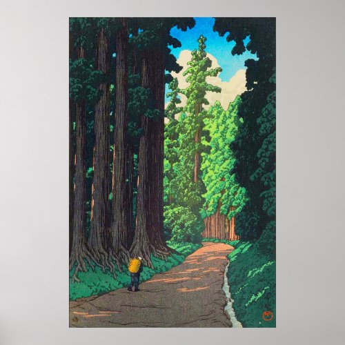 Road to Nikko by Kawase Hasui Japanese Art Poster