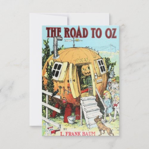 Road to Oz Book Cover Card