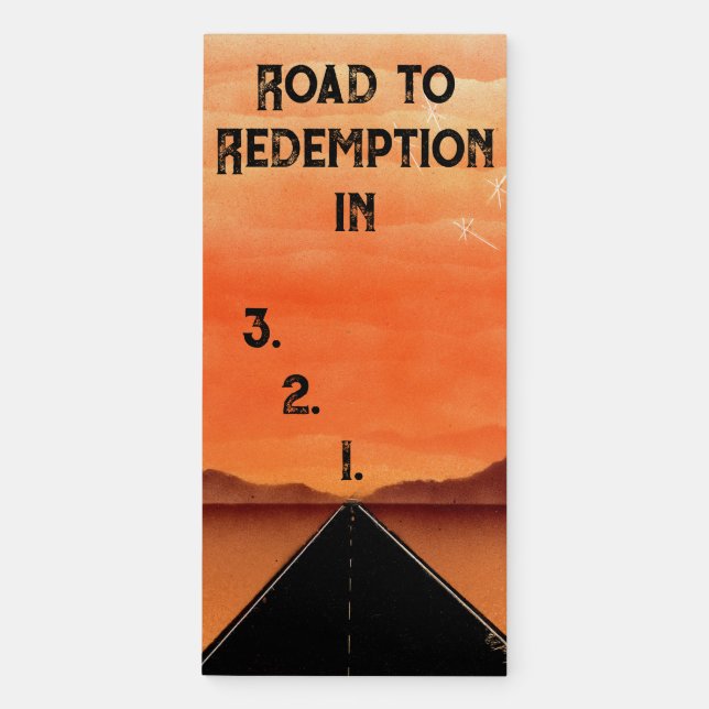 Road to Redemption Chores Magnetic Notepad (Front)