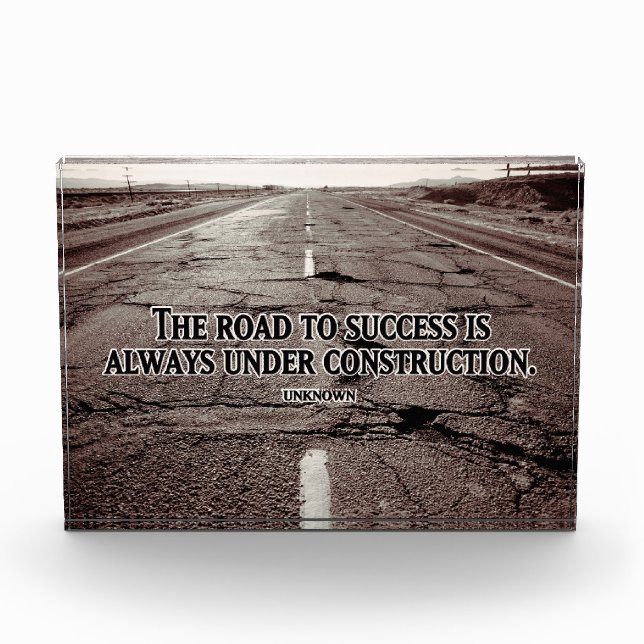 Road To Success Acrylic Award (Front)