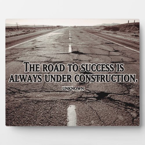 Road To Success Plaque