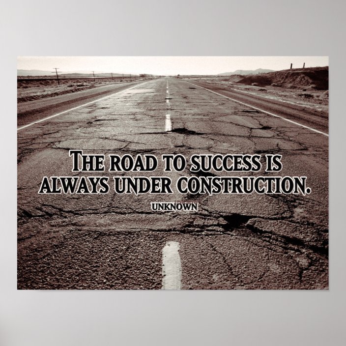 Road To Success Poster | Zazzle.com