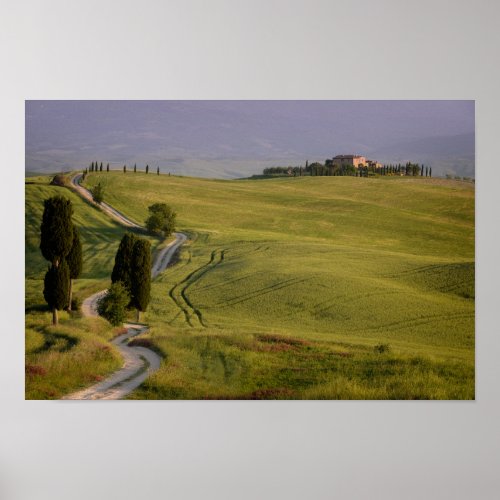 Road to Terrapille in Tuscany poster