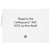 "Road to the Cattleguard" 4x4', 2013, Nina Beall (Back Horizontal)