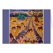 "Road to the Cattleguard" 4x4', 2013, Nina Beall (Front Horizontal)