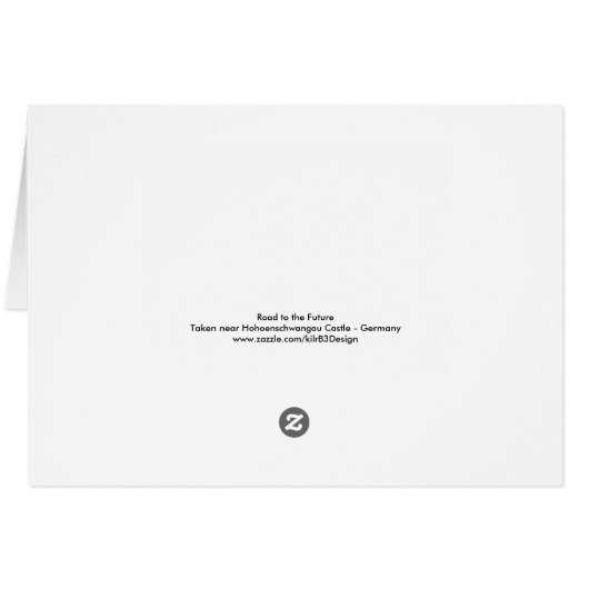 Road to the Future  -  Greeting Card (Back Horizontal)