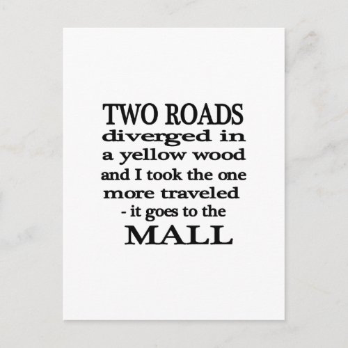 Road to the Mall Postcard