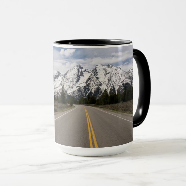 Road to the Teton Mountain Range Mug (Front Right)