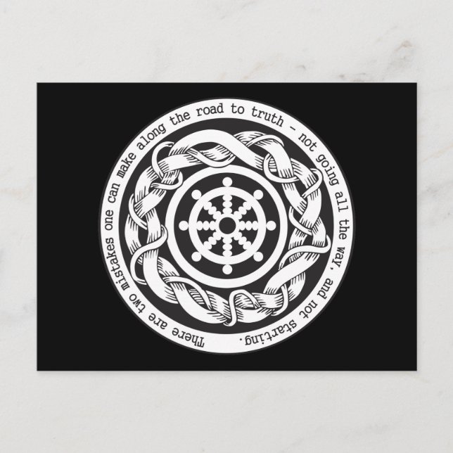 Road to Truth Dharma Wheel Postcard (Front)