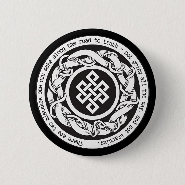 Road to Truth Endless Knot Button (Front)