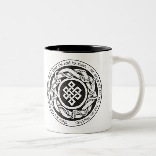 Road to Truth Endless Knot Two-Tone Coffee Mug