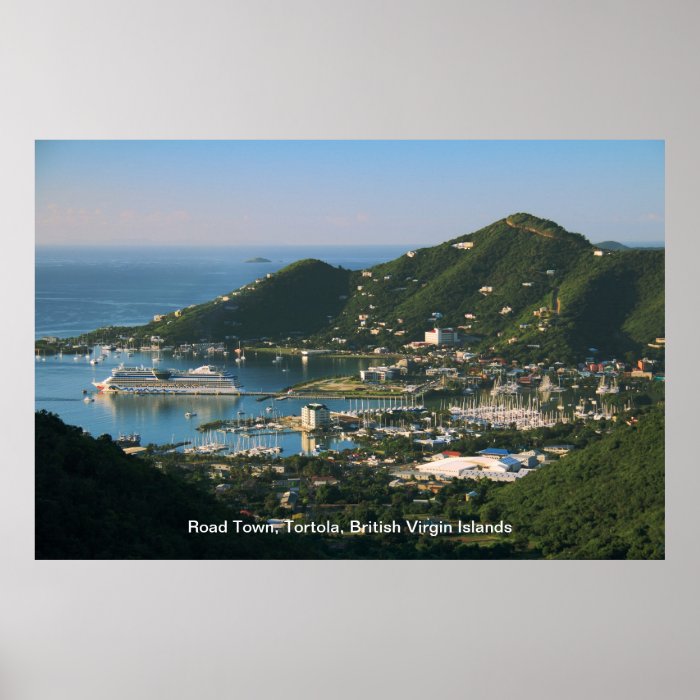 Road Town, Tortola, British Virgin Islands Poster