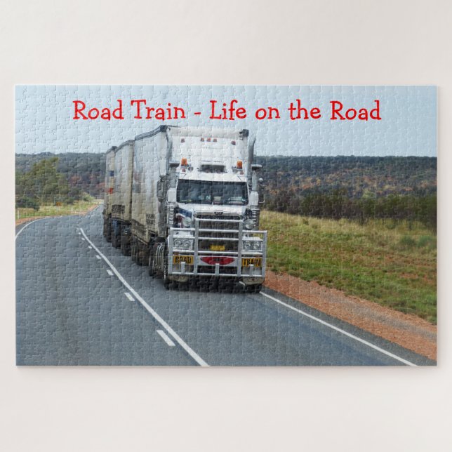 Road Train Life on the Road Truck Jigsaw Puzzle (Horizontal)