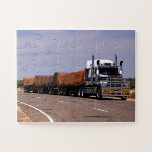 Road Train Truck Australia Lasseter Highway Jigsaw Puzzle