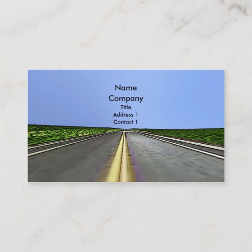 Customizable Road Travel - Business Business Card Templates