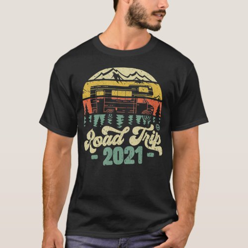 Road Trip 2021 Retro Vintage  T_Shirt