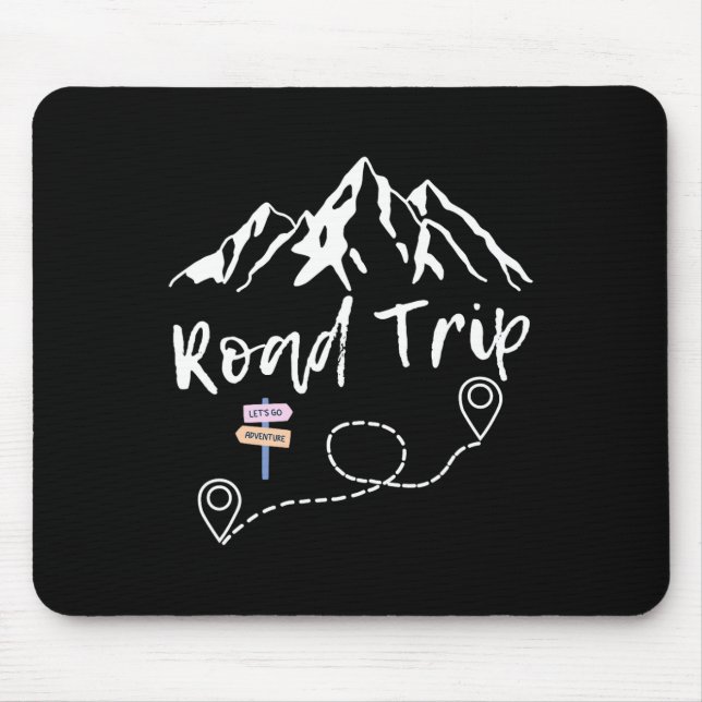 Road Trip 2025 Family Vacation Matching Group Squa Mouse Pad (Front)