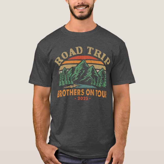 Road Trip Brothers On Tour 2025 T-Shirt (Front)