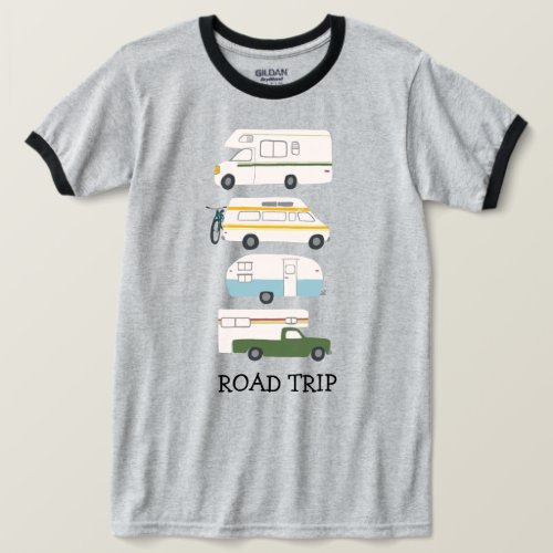 ROAD TRIP Campervan vanlife RV Trailer CUSTOMIZE T_Shirt