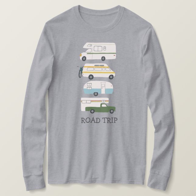 ROAD TRIP Campervan vanlife RV Trailer CUSTOMIZE T-Shirt (Design Front)