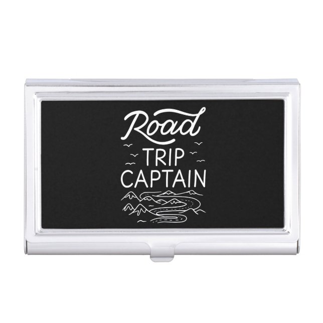 Road Trip Captain I Business Card Case (Front)