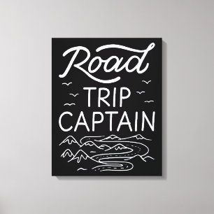 Road Trip Captain I - RV Pilot Camping Vacation Canvas Print