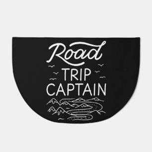 Road Trip Captain I - RV Pilot Camping Vacation Doormat