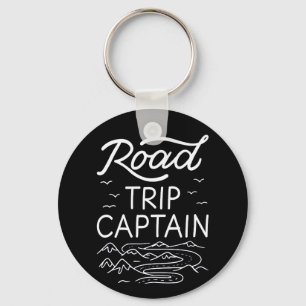 Road Trip Captain I - RV Pilot Camping Vacation Keychain