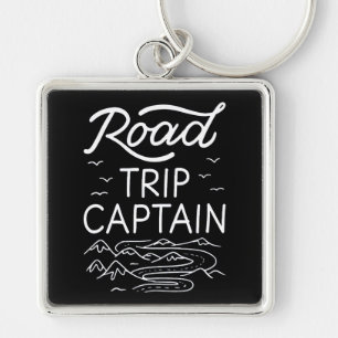 Road Trip Captain I - RV Pilot Camping Vacation Keychain