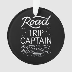 Road Trip Captain I - RV Pilot Camping Vacation Ornament