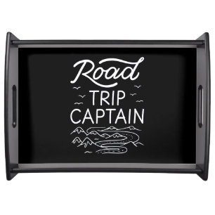 Road Trip Captain I - RV Pilot Camping Vacation Serving Tray