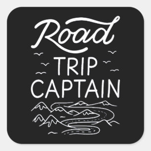 Road Trip Captain I Square Sticker