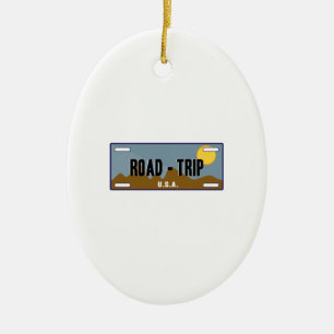 Road Trip Ceramic Ornament