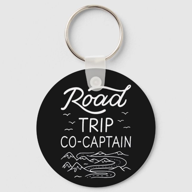Road Trip Co-Captain I Keychain (Front)