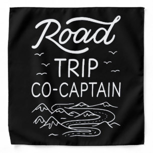 Road Trip Co-Captain I - RV Navigator Camping Love Bandana